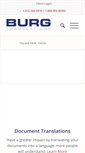 Mobile Screenshot of burgtranslations.com